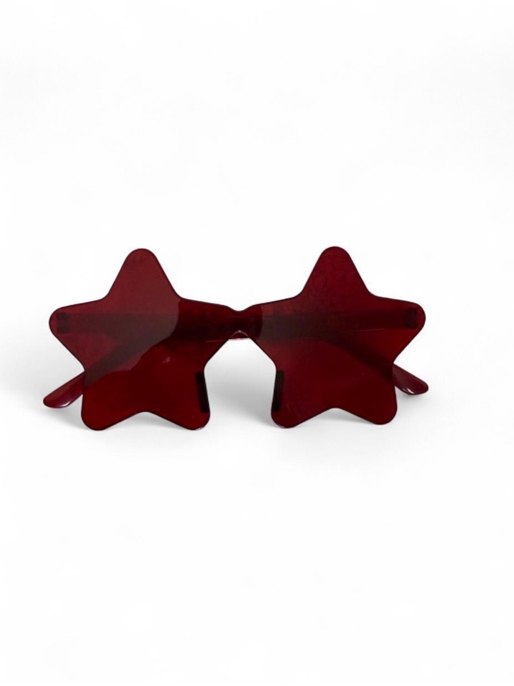 Star-Shaped Red Novelty Sunglasses